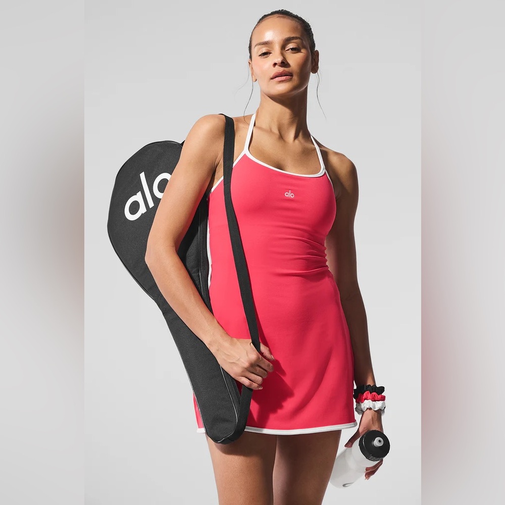 Alo softsculp tennis halter dress